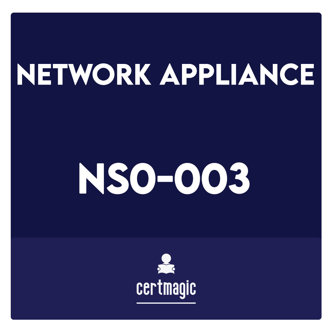 NS0-003-NetApp Certified Technology Associate Exam