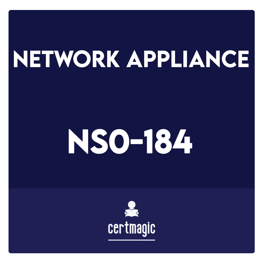 NS0-184-NetApp Certified Storage Installation Engineer, ONTAP Exam