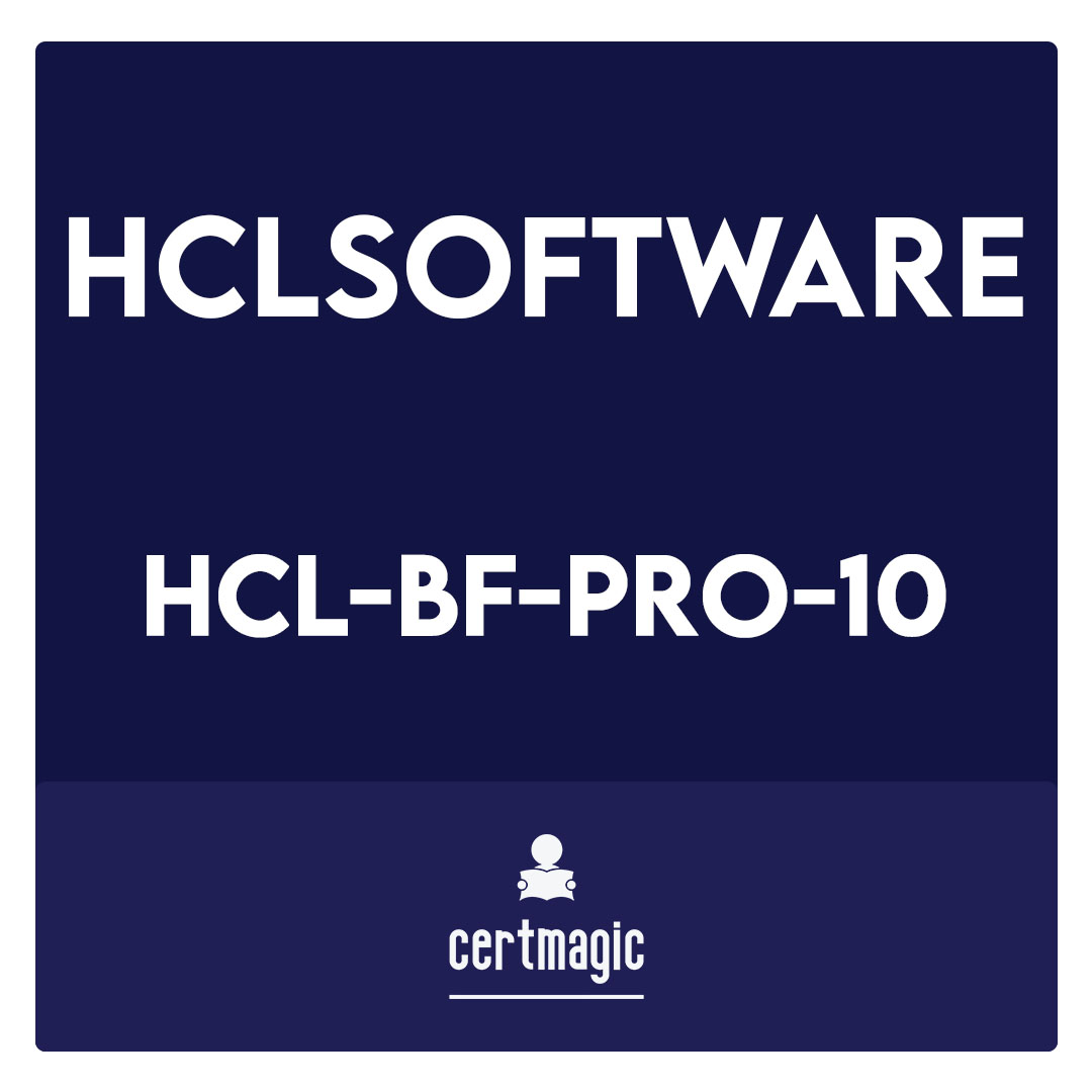 HCL-BF-PRO-10-HCL Software Certified Professional – BigFix Platform 10 Exam